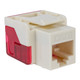 CAT6 RJ45 Keystone Jack for EZ® Style - Almond, Single IC1078L6AL CAT6 RJ45 Keystone Jack for EZ® Style - Almond, Single IC1078L6AL